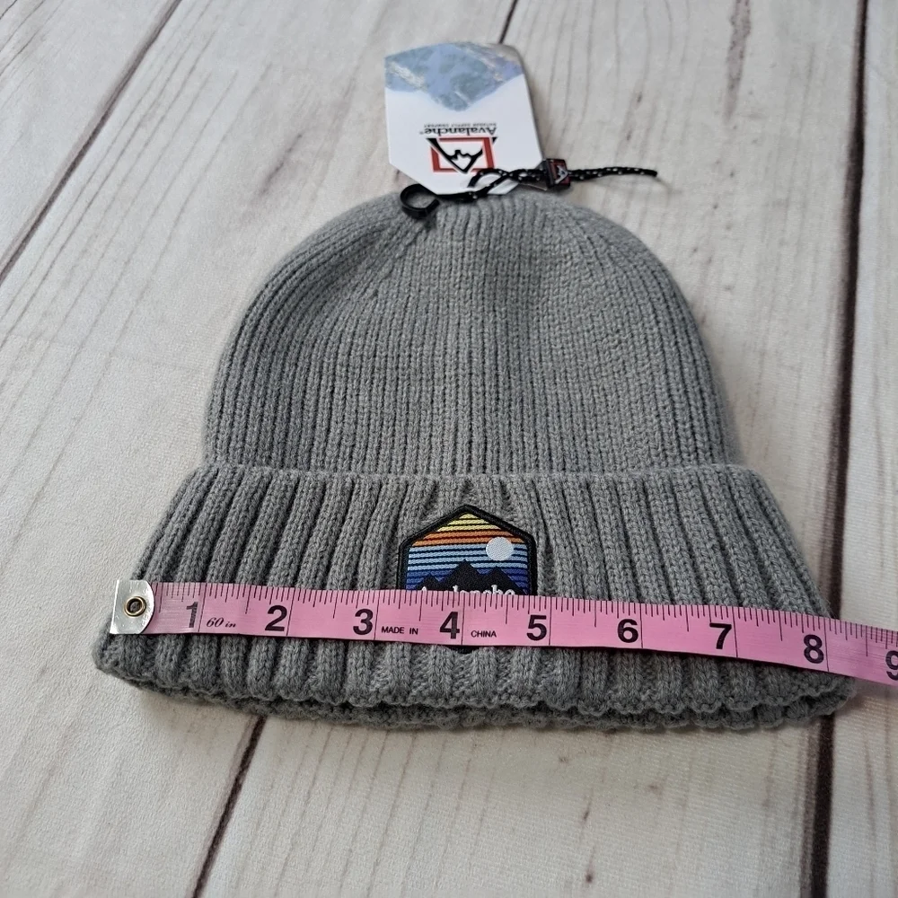 3 FOR 12 SALE Avalanche Gray Knit Beanie Cap Hat